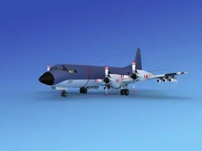 Lockheed P-3 Orion Belgian Air Force 3D model
