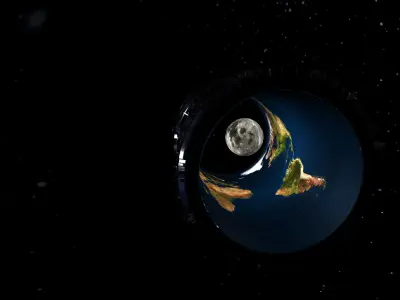 Abstract planet earth 3D model