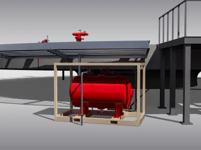 Circular Heliport 3D model