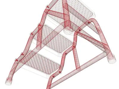 Store stair 3D model