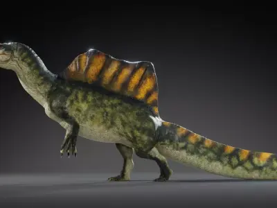 Spinosaurus Rig Free 3D model