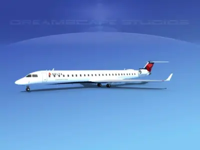 Bombardier CRJ1000 Delta Connection 3D model