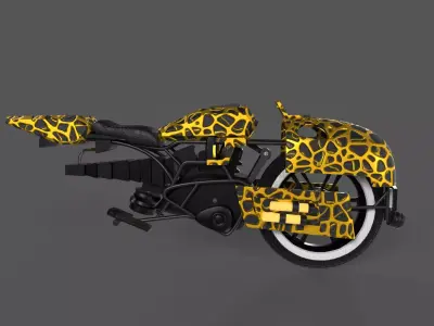 GAMEREADY SCI-FI MOTORCYLE PACK Low-poly 3D model
