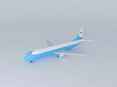 A Simple Aircraft painted into Douglas Airways Livery Free 3D model