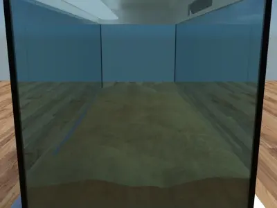 Modern Aquarium  Low-poly 3D model