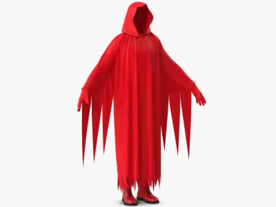 Hooded Costume 12 3D model