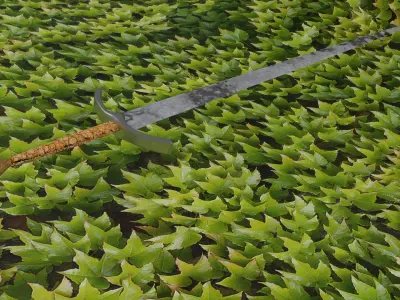 Greatsword sword Low-poly 3D model