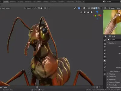giant ant 3D model