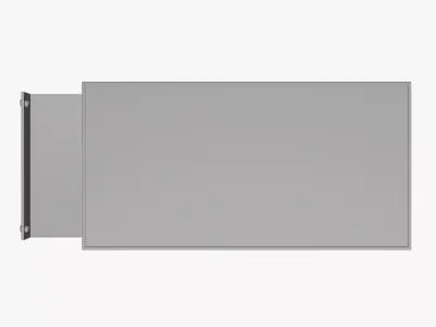 Basic Shop Sign - Geometry Only No Textures No Materials 3D model