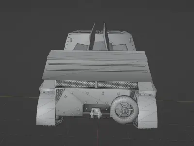 T20 Komsomolets Low-poly 3D model