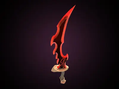 Dagger Solo Leveling Low-poly 3D model