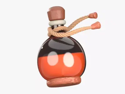 Energy Potion 3D Illustration 3D model