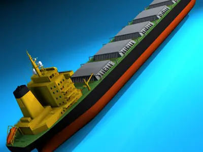 Cargo ship 3D model