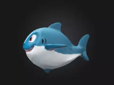 Shark Low-poly 3D model