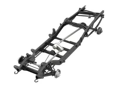 PICKUP TRUCK CHASSIS 7 3D model