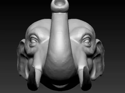Asiatic Elephant Free 3D print model