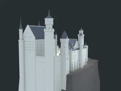 Neuschwanstein castle 3D model