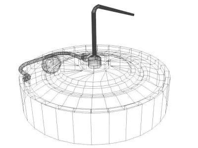 Landmine Anti-Vehicle Blast Mine 3D model