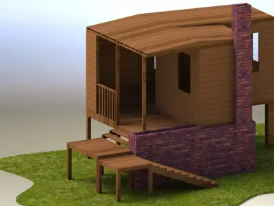 Backyard Hideout Free 3D model