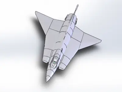 SAAB J-35 Draken Free 3D model