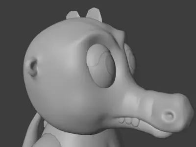 cartoon crocodile for toon 3D model