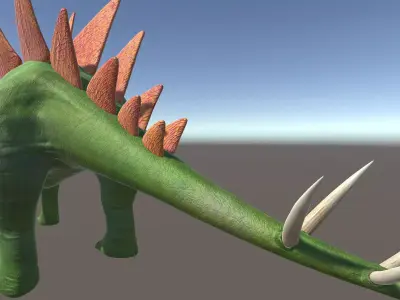 Stegosaurus Low-poly 3D model