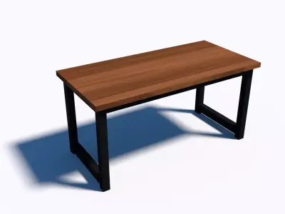 Simple Desk Free 3D model