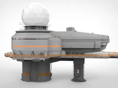 Antenna post 4 3D model