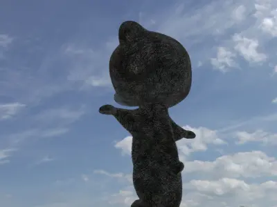 Bears Cartoon 3D model BRAVE Disney Free low-poly 3D model