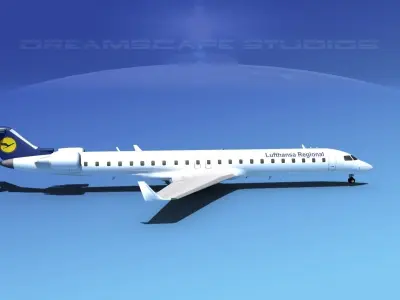 Bombardier CRJ900 Lufthansa Regional 3D model