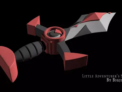 Little adventurer s sword 3D model