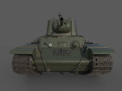 KV 1 with metal screens 3D model
