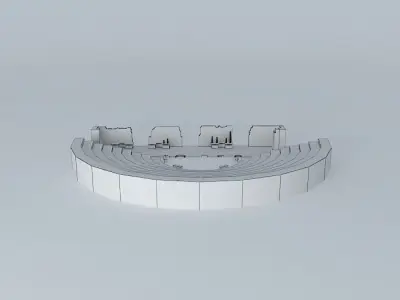 Roman theater in Regina Casas de Reina Free 3D model