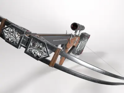 Crossbow of hunters of the Holy Order Low-poly 3D model