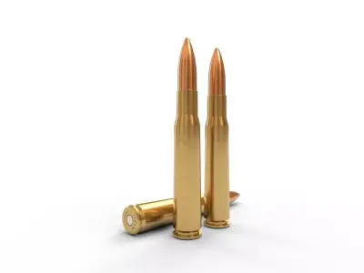 132x99 Hotchkiss Ammo Low-poly 3D model