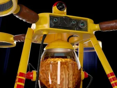 Drone delivery brains 3D model
