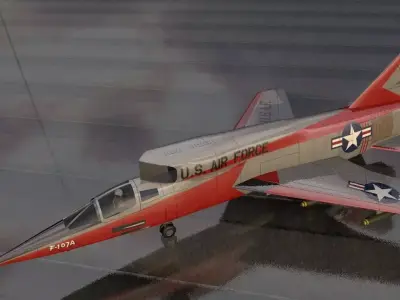 North American F-107A Ultra Sabre 3D model