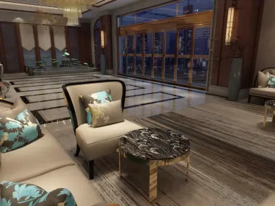 The Hotel Lobby 6 3D model
