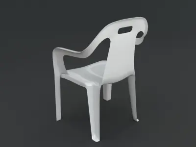 Plastic chair Free 3D model