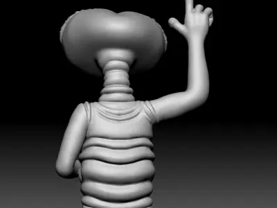 Alien Statue - 090 3D print model