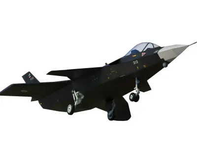 Qaher F-313 iranian stealth fighter 3D model