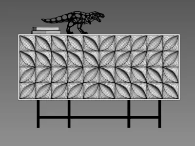 Barrington Console 3D model