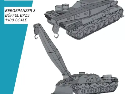 Bergepanzer 3 Bueffel BPZ3 Bundeswehr 3D print model