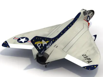 Douglas F4D F-6 Skyray 3D model