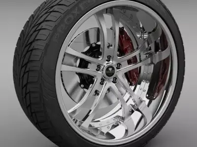 Savini Forged SV-21S Wheel 3D model