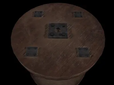 Pulley Game Ready - Low Poly PBR 3D Model Low-poly 3D model