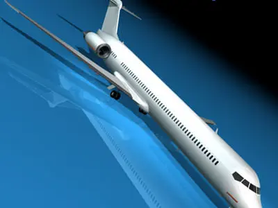 MD82 JetPlane 3D model