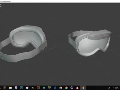 Flower goggles 3D model