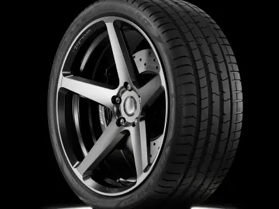 Pirelli PZ4 275 35 ZR22 104Y Bentley Edition 3D model