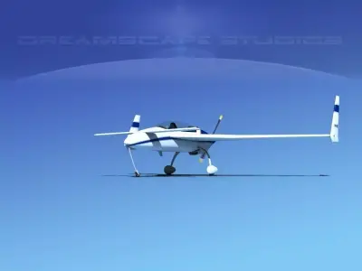Rutan Long-EZ V04 3D model